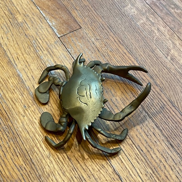Vintage Brass Crab Trinket Box or Ashtray - Picture 4 of 10